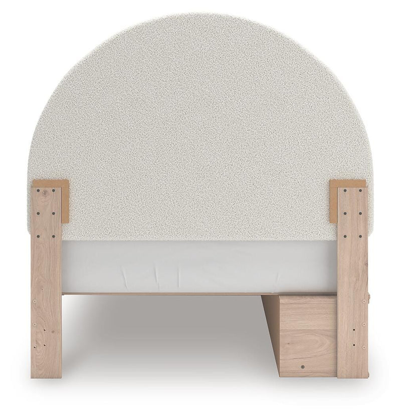 Shapella Upholstered Panel Bed with Storage