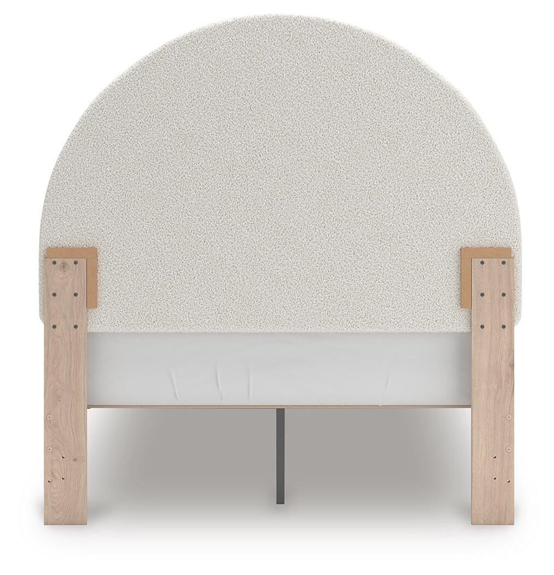 Cama Shapella tapizada con paneles