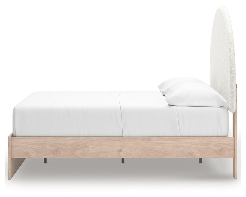 Cama Shapella tapizada con paneles