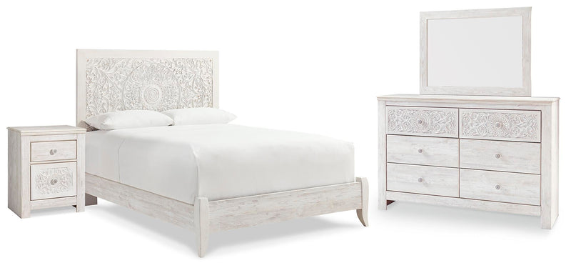 Juego de dormitorio con cama panel Paxberry