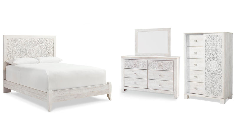 Juego de dormitorio con cama panel Paxberry