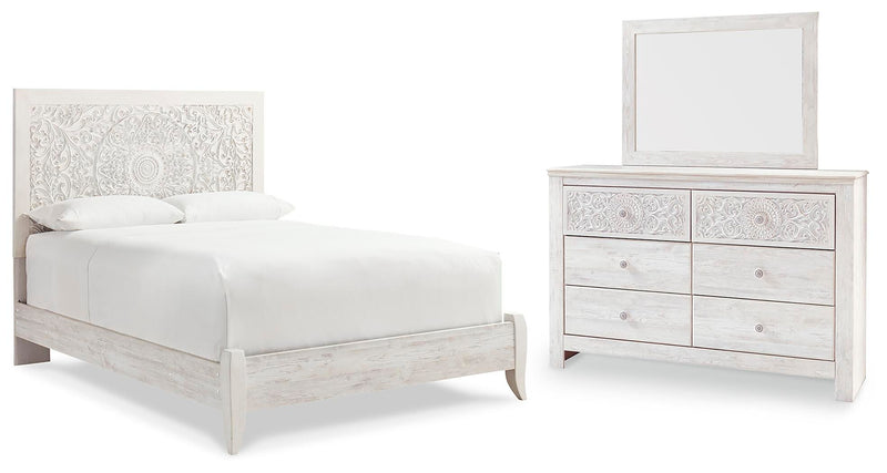 Juego de dormitorio con cama panel Paxberry