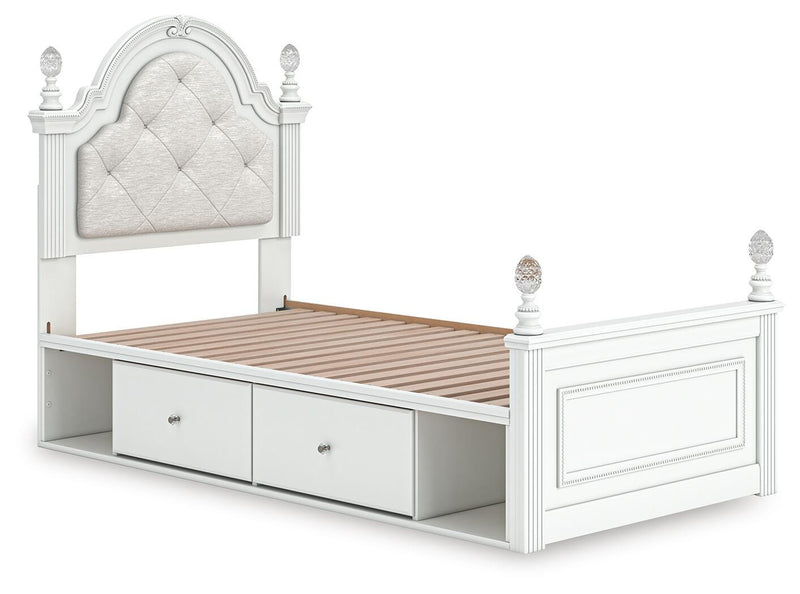 Maylilly Upholstered Panel Storage Bed