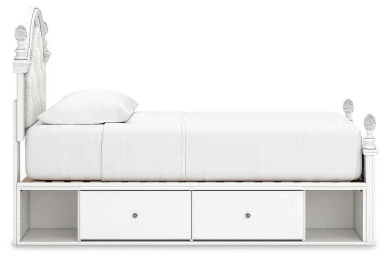 Maylilly Upholstered Panel Storage Bed