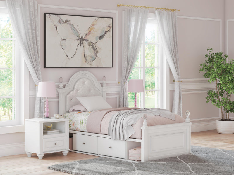 Maylilly Upholstered Panel Storage Bed
