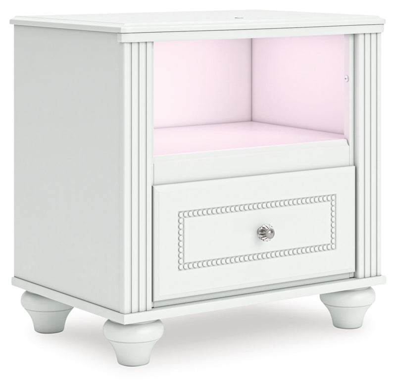 Mesita de noche Maylilly con un cajón