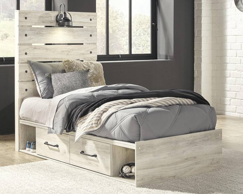 Cama con paneles Cambeck con 4 cajones de almacenaje