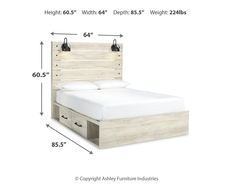 Cama con paneles Cambeck con 2 cajones de almacenaje