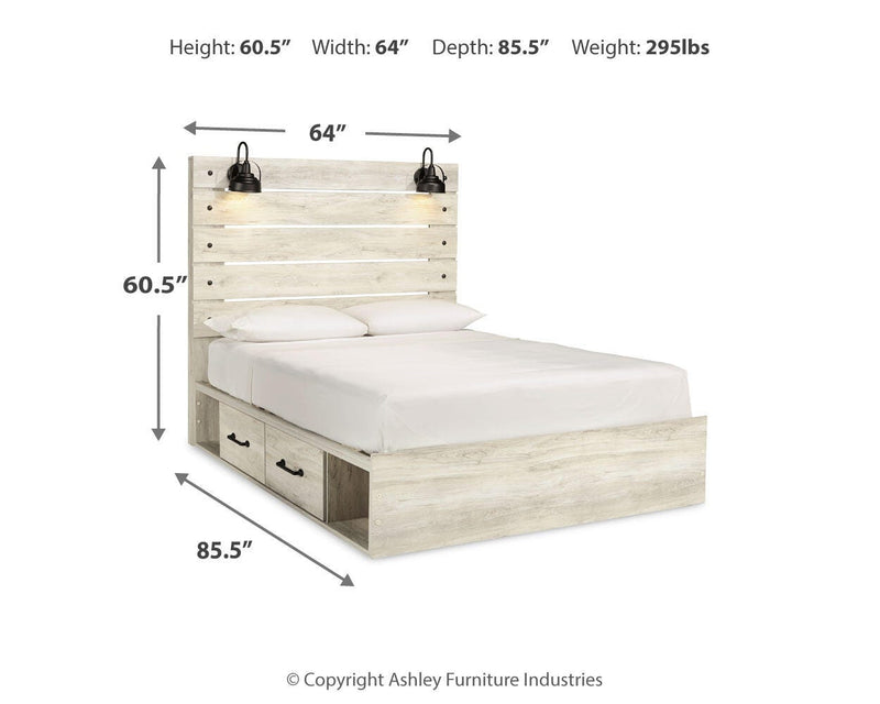 Cama con paneles Cambeck con 4 cajones de almacenaje