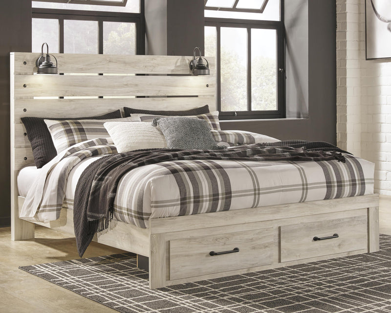 Cama con paneles Cambeck con 2 cajones de almacenaje