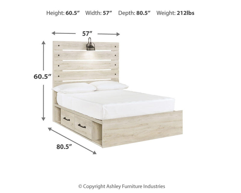 Cama con paneles Cambeck con 2 cajones de almacenaje