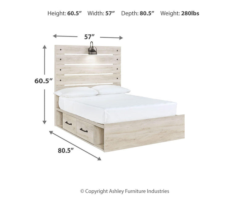 Cama con paneles Cambeck con 4 cajones de almacenaje