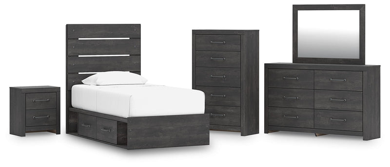 Hollivern Panel Bed Bedroom Set