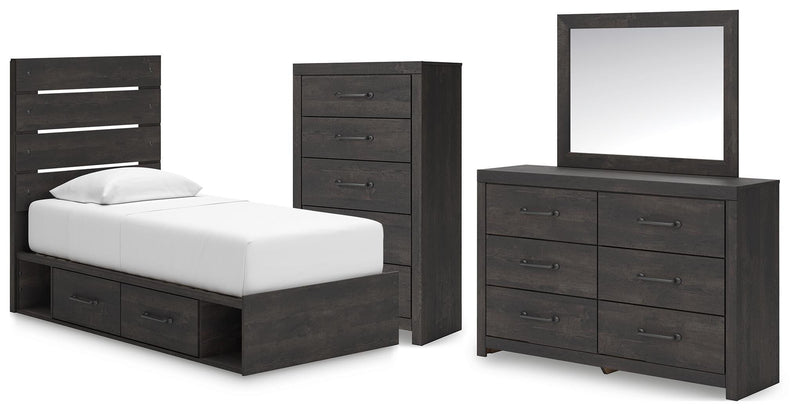 Hollivern Panel Bed Bedroom Set