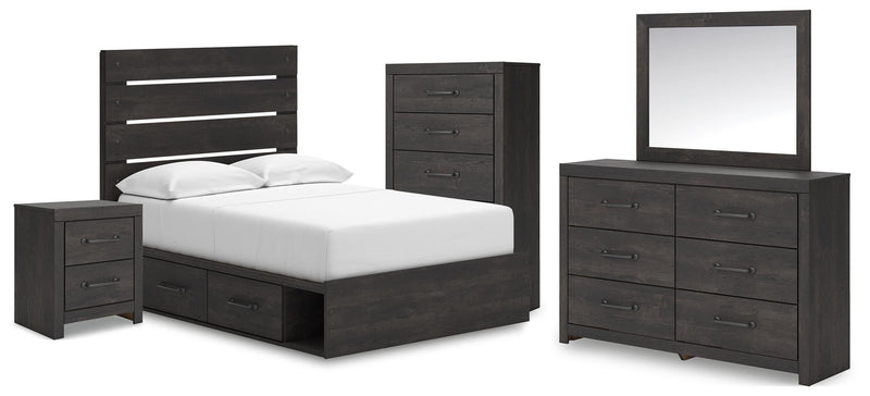 Hollivern Panel Bed Bedroom Set