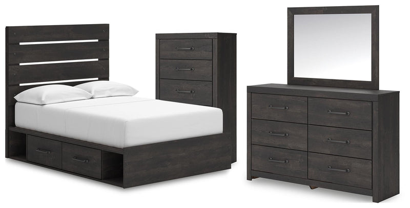 Hollivern Panel Bed Bedroom Set