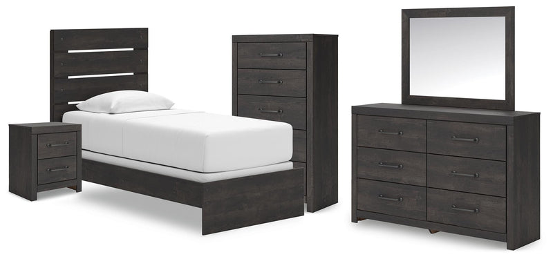 Hollivern Panel Bed Bedroom Set