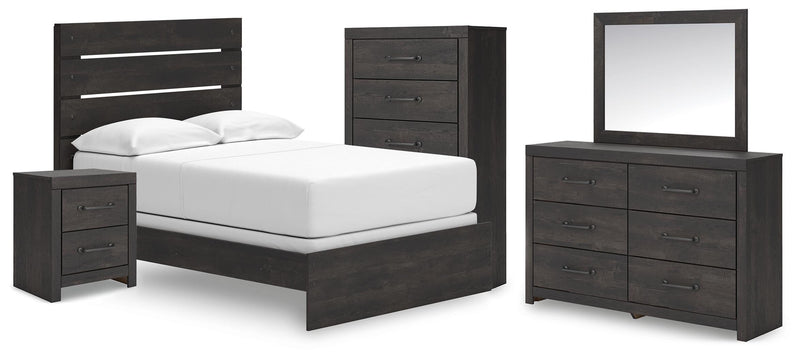 Hollivern Panel Bed Bedroom Set
