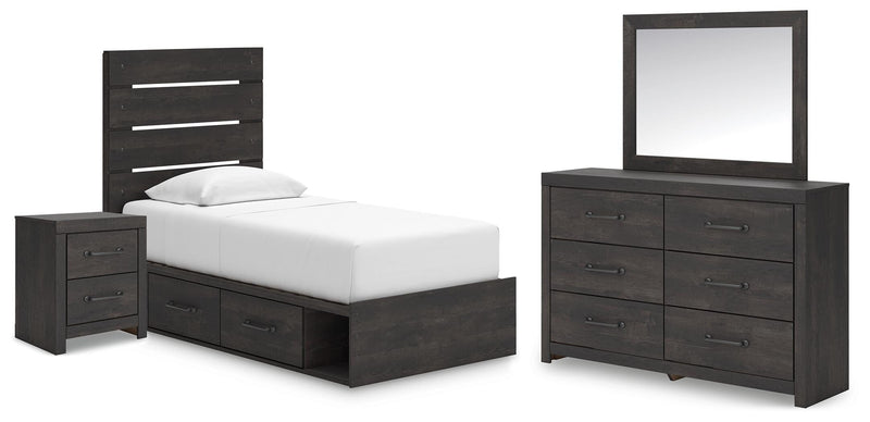 Hollivern Panel Bed Bedroom Set