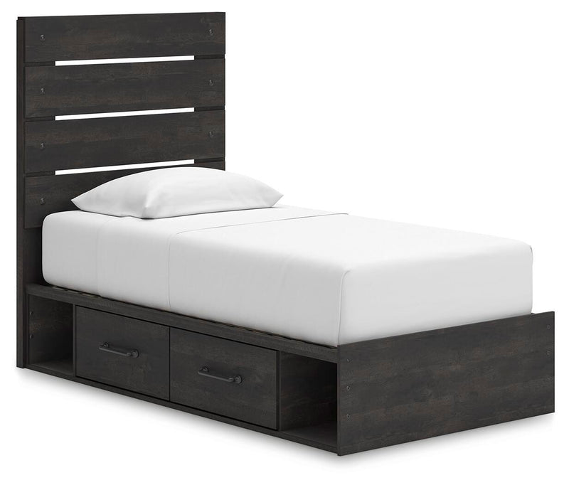 Delmorta Panel Storage Bed