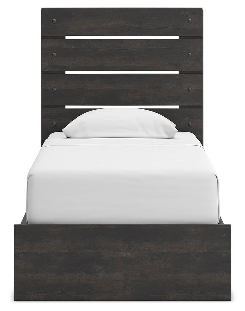 Juego de dormitorio con cama con paneles Hollivern