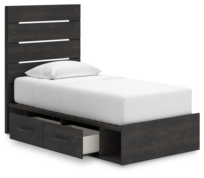 Cama de plataforma Delmorta con almacenamiento