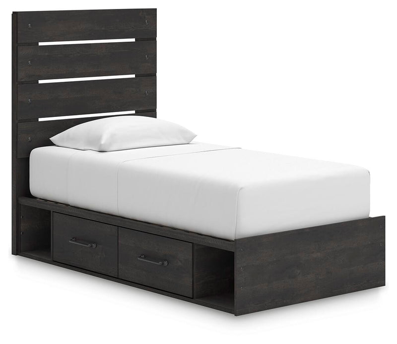 Cama de plataforma Delmorta con almacenamiento
