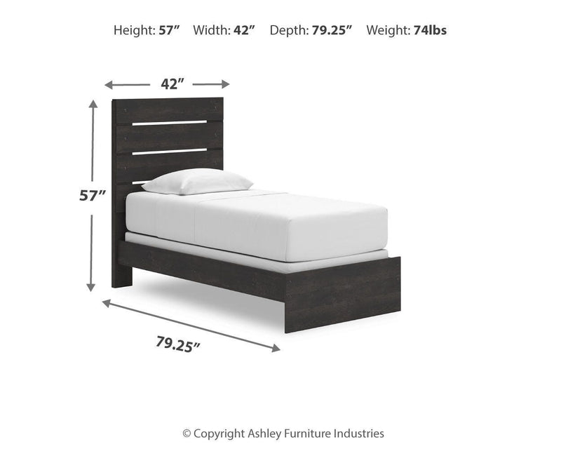 Delmorta Panel Bed