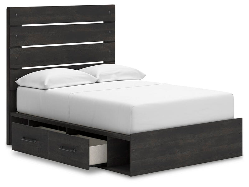 Delmorta Panel Storage Bed