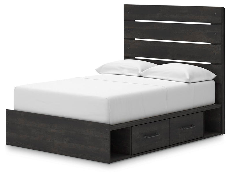 Cama de plataforma Delmorta con almacenamiento
