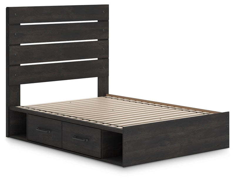 Cama de plataforma Delmorta con almacenamiento