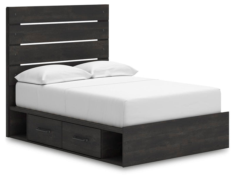 Cama de plataforma Delmorta con almacenamiento