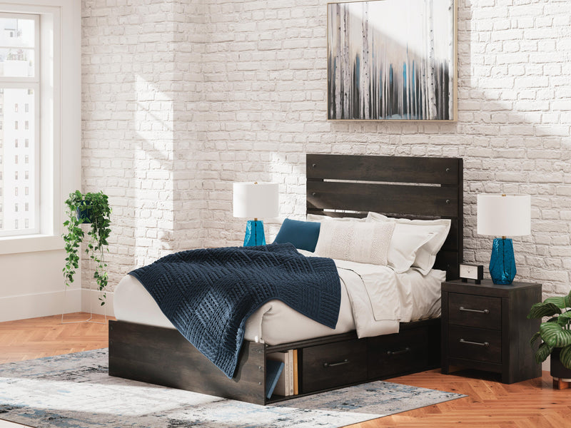 Cama de plataforma Delmorta con almacenamiento