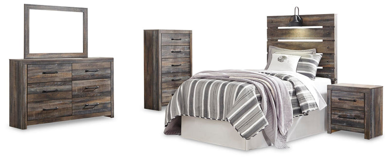 Drystan Panel Headboard Bed Bedroom Set
