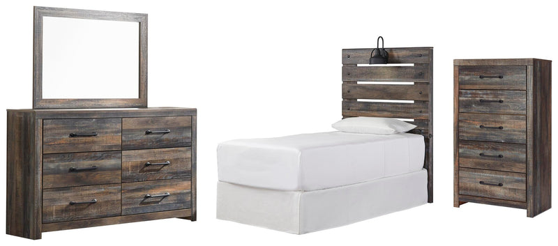 Drystan Panel Headboard Bed Bedroom Set