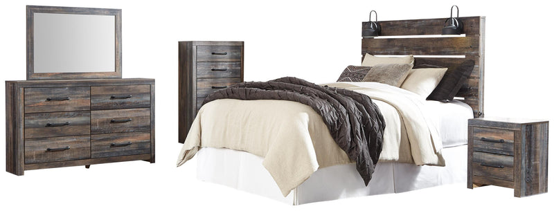 Drystan Panel Headboard Bed Bedroom Set