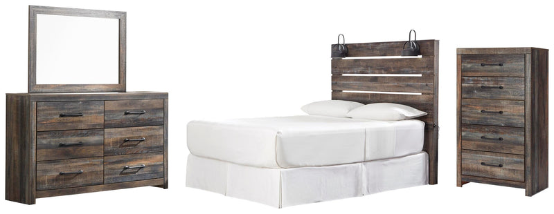 Drystan Panel Headboard Bed Bedroom Set
