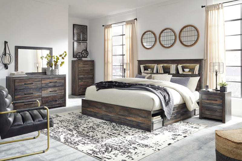 Drystan Bookcase Bed with 2 Storage Drawers