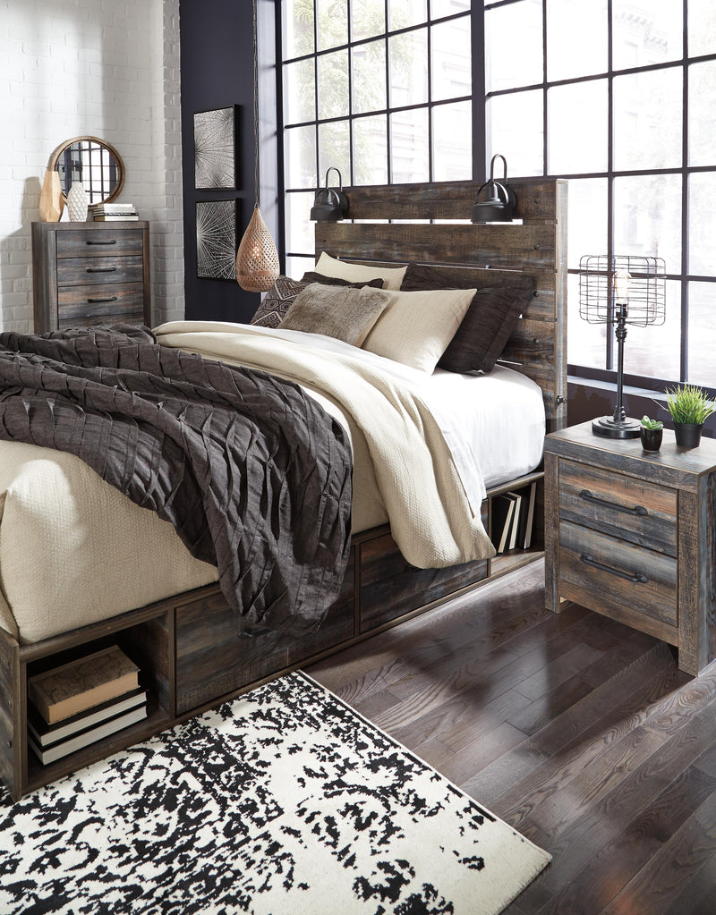 Drystan Panel Bed with 4 Storage Drawers