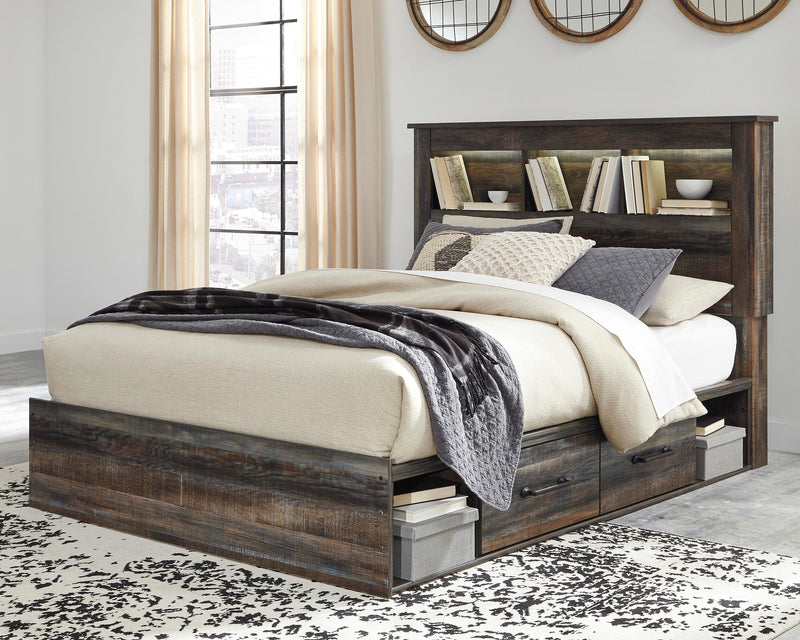 Drystan Bookcase Bed with 4 Storage Drawers