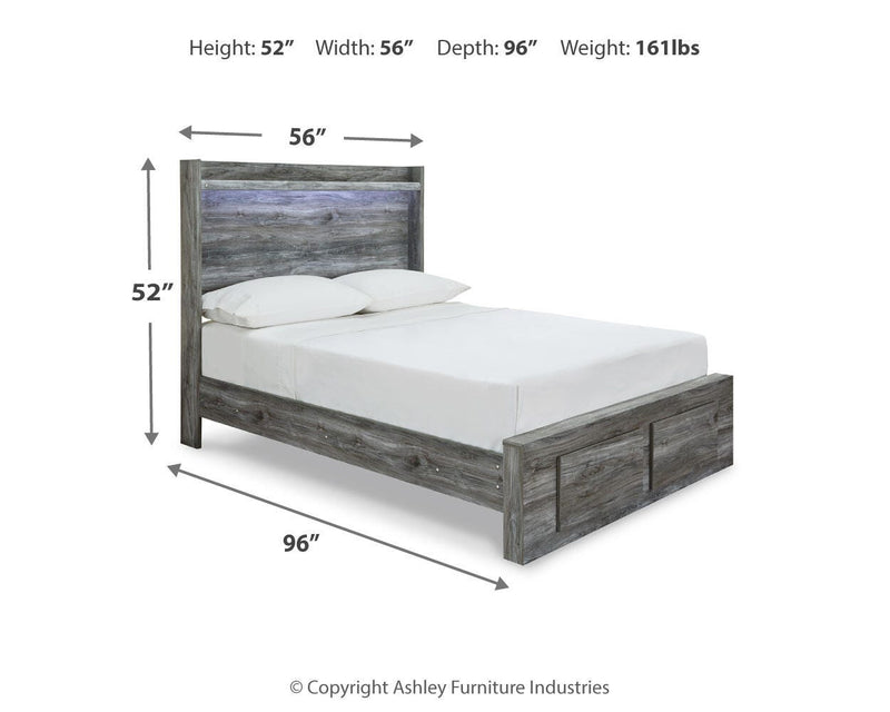 Cama con paneles Baystorm con 2 cajones de almacenamiento