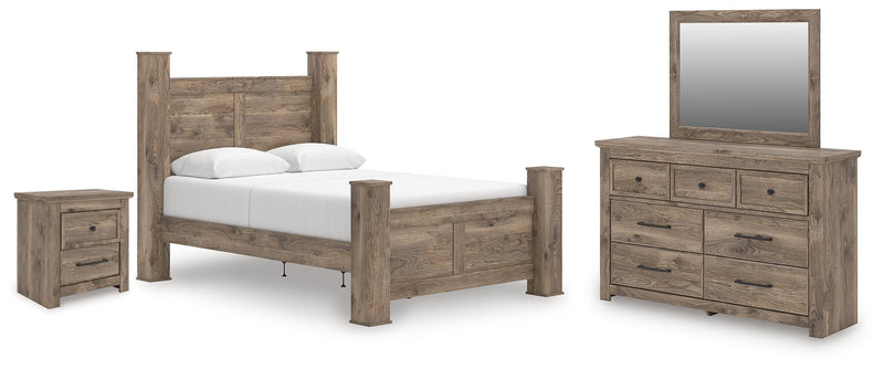 Rusticott Poster Bed Bedroom Set