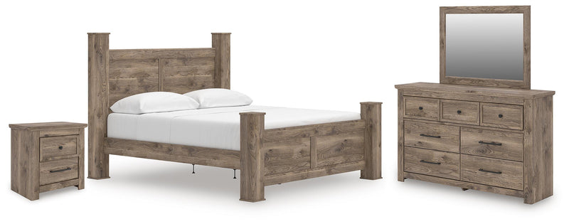 Rusticott Poster Bed Bedroom Set