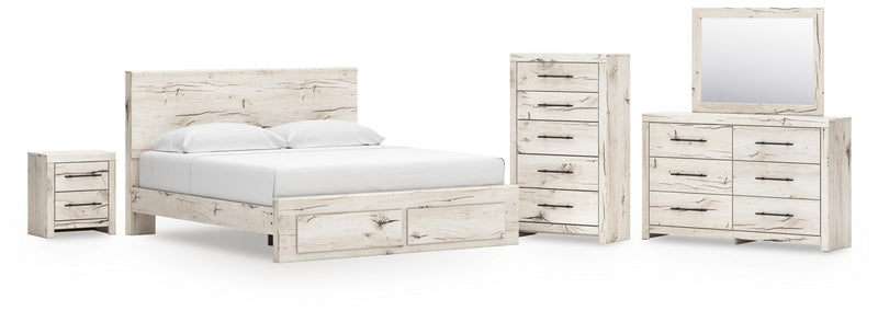 Juego de dormitorio con cama de almacenamiento Lawroy Panel