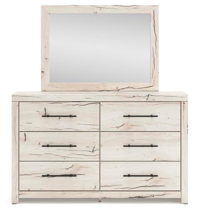 Lawroy Panel Headboard, Dresser and Mirror