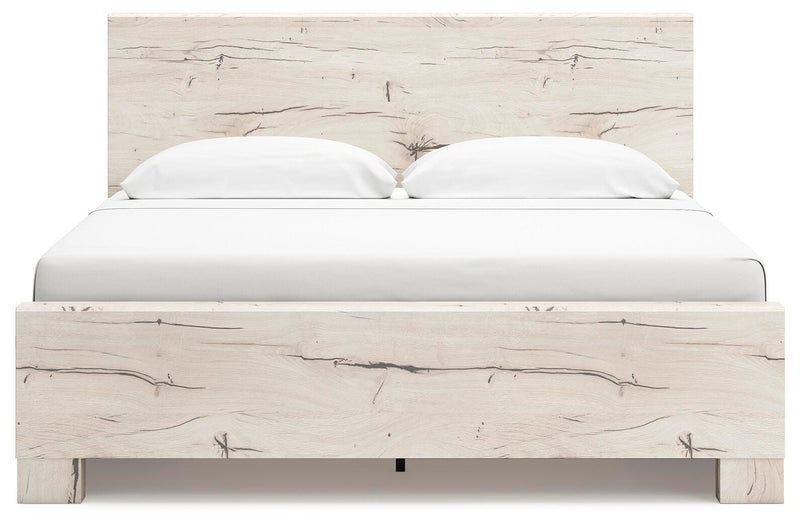 Dormitorio con cama de panel Lawroy