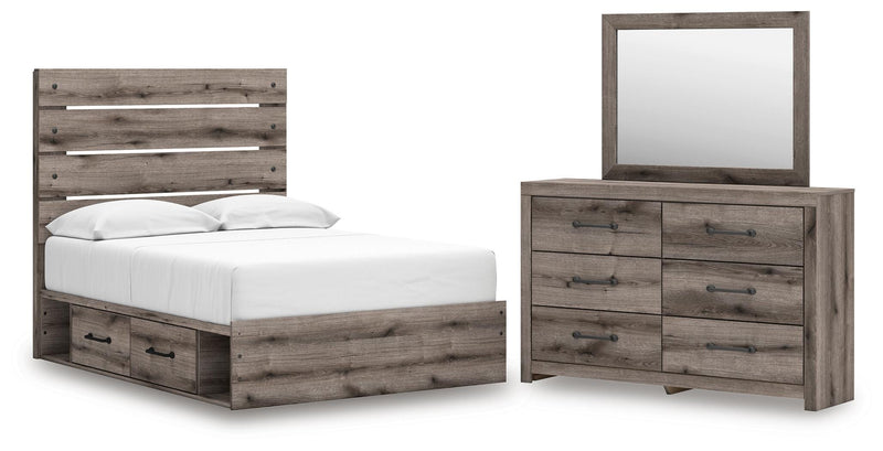 Graystorm Panel Storage Bed Bedroom Set