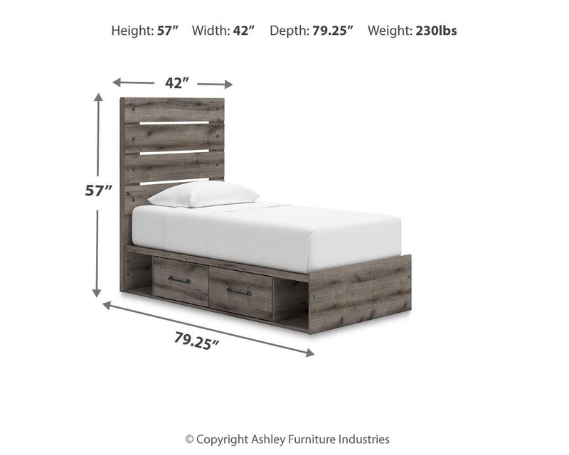 Urbanoore Panel Bed with Storage