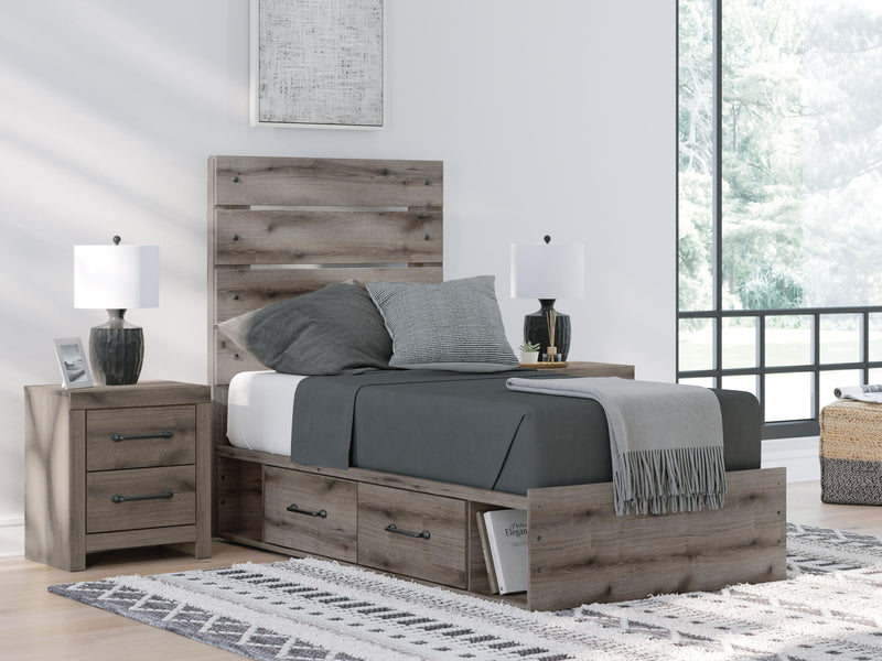 Urbanoore Panel Bed with Storage