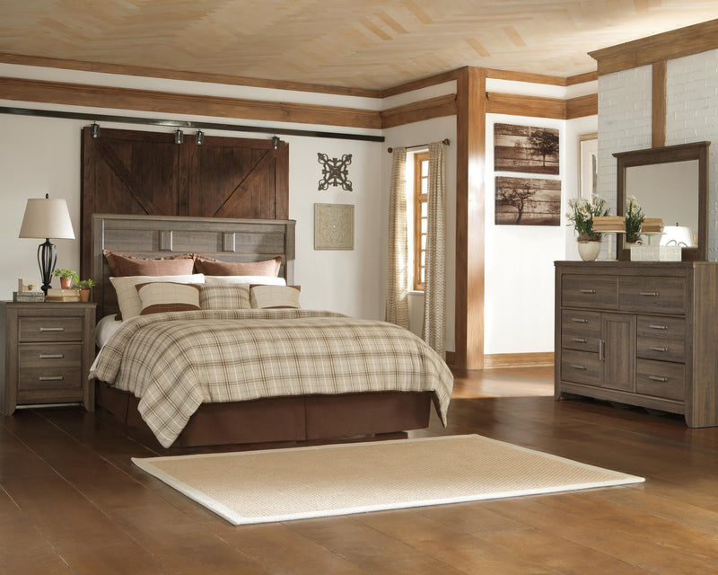Juararo Panel Headboard Bed Bedroom Set